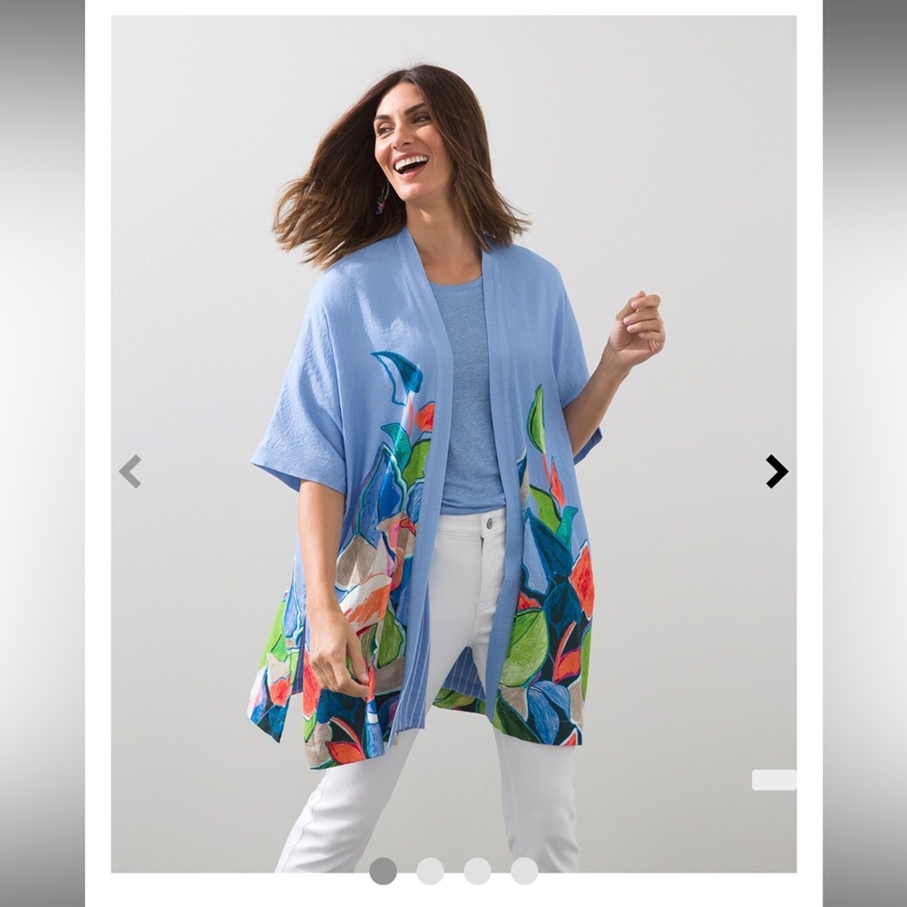 Chico’s Floral Drama Ruana
